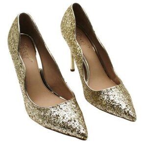 Jewel Badgley Mischka Womens Riley II Iridescent Evening Pointed Toe Heels